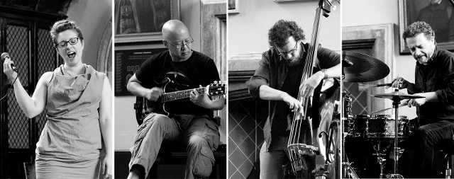 Sirene 1009: Caroline Pugh, Han-earl Park, Dominic Lash and Mark Sanders (Cork, 04-07-17). Copyright 2017 John Hough.