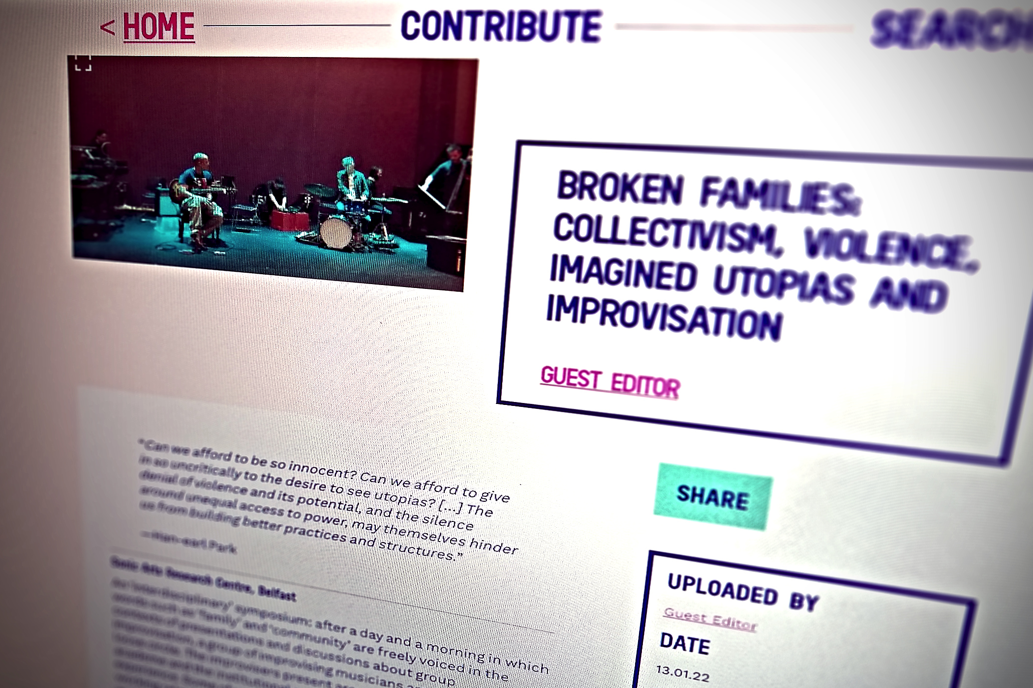 ‘Broken Families,’ The Sampler (screenshot)