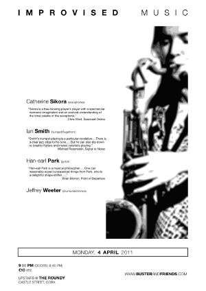 Catherine Sikora, Ian Smith, Han-earl Park and Jeffrey Weeter 04-04-11 poster