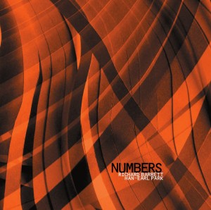 CD cover of ‘Numbers’ (CS 201 cd) with Richard Barrett and Han-earl Park (copyright 2011, Creative Sources Recordings)