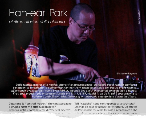 ‘Han-earl Park: al ritmo afasico della chitarra’, jazzColo[u]rs (Sommario Ago./Set. 2015, Anno VIII, n. 8-9)