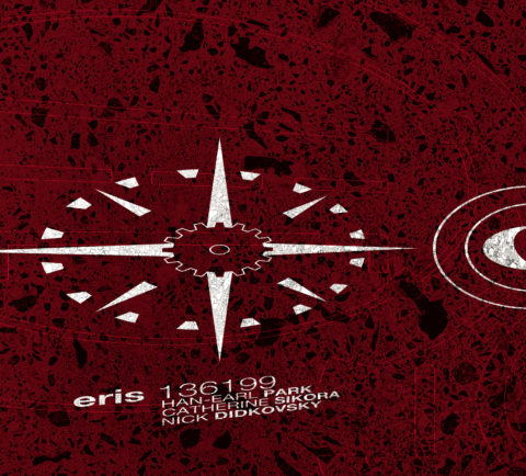 Cover of ‘Eris 136199’ (BAF001) by Han-earl Park, Catherine Sikora and Nick Didkovsky (artwork copyright 2018, Han-earl Park)